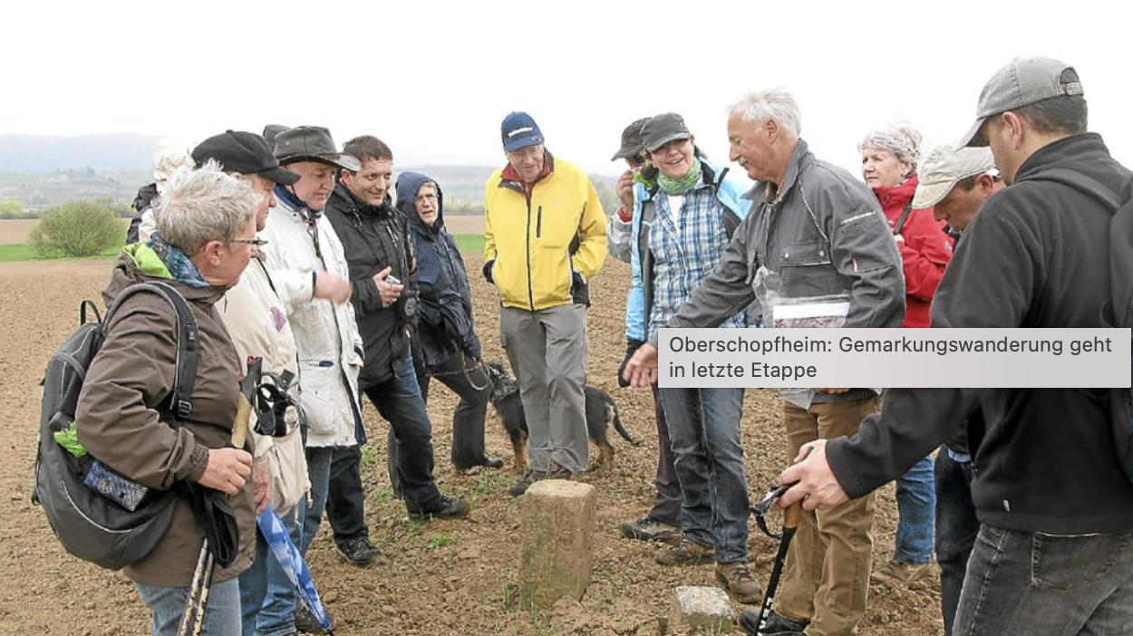 Dritte Etappe der Gemarkungswanderung 2013
