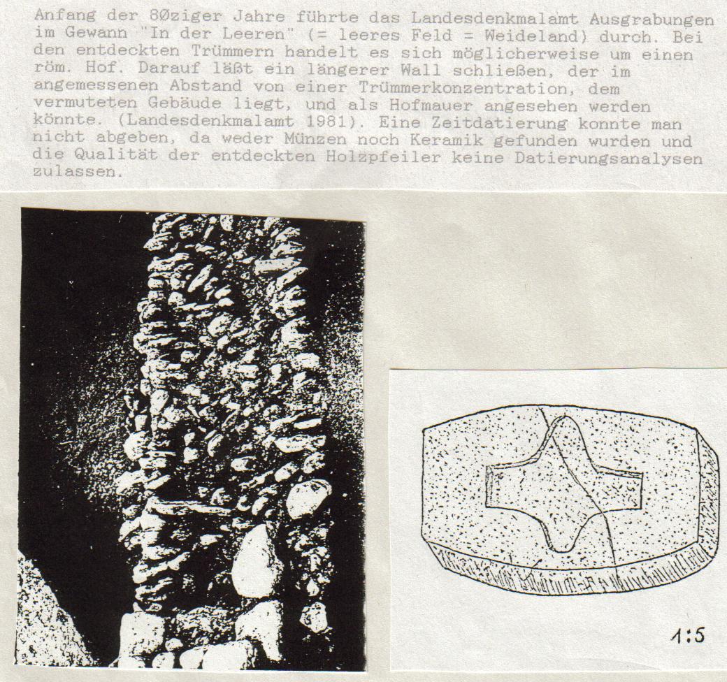 Römische Funde in Oberschopfheim