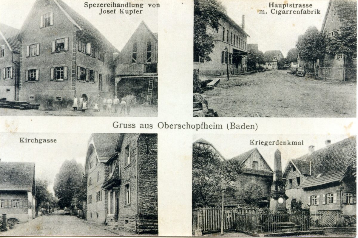 Alte Postkarten von Oberschopfheim