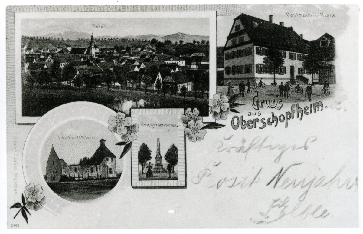 Alte Postkarten von Oberschopfheim