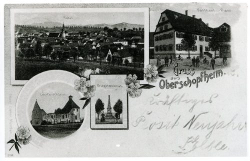 Alte Postkarten von Oberschopfheim